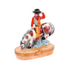 Realistic Western cowboy and bucking bronco toy