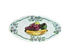 3 Pieces Fruit on Plate platter