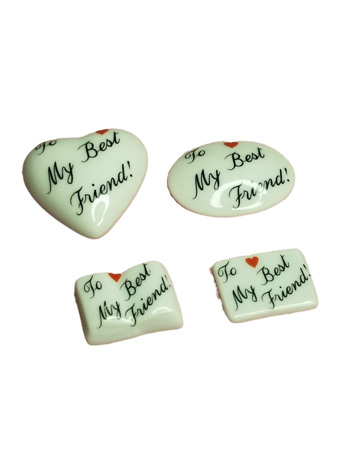 An adorable plush toy with the words 'To My Best FRIEND - Goodie' embroidered on it, perfect for gifting to your beloved pet
