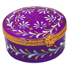 Medium Round Porcelain Limoges Trinket Box - Limoges Box Boutique