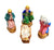 4 piece Nativity Hay Bottom Limoges Box Porcelain Figurine-nativity limoges boxes religion-CH4PIECENAT