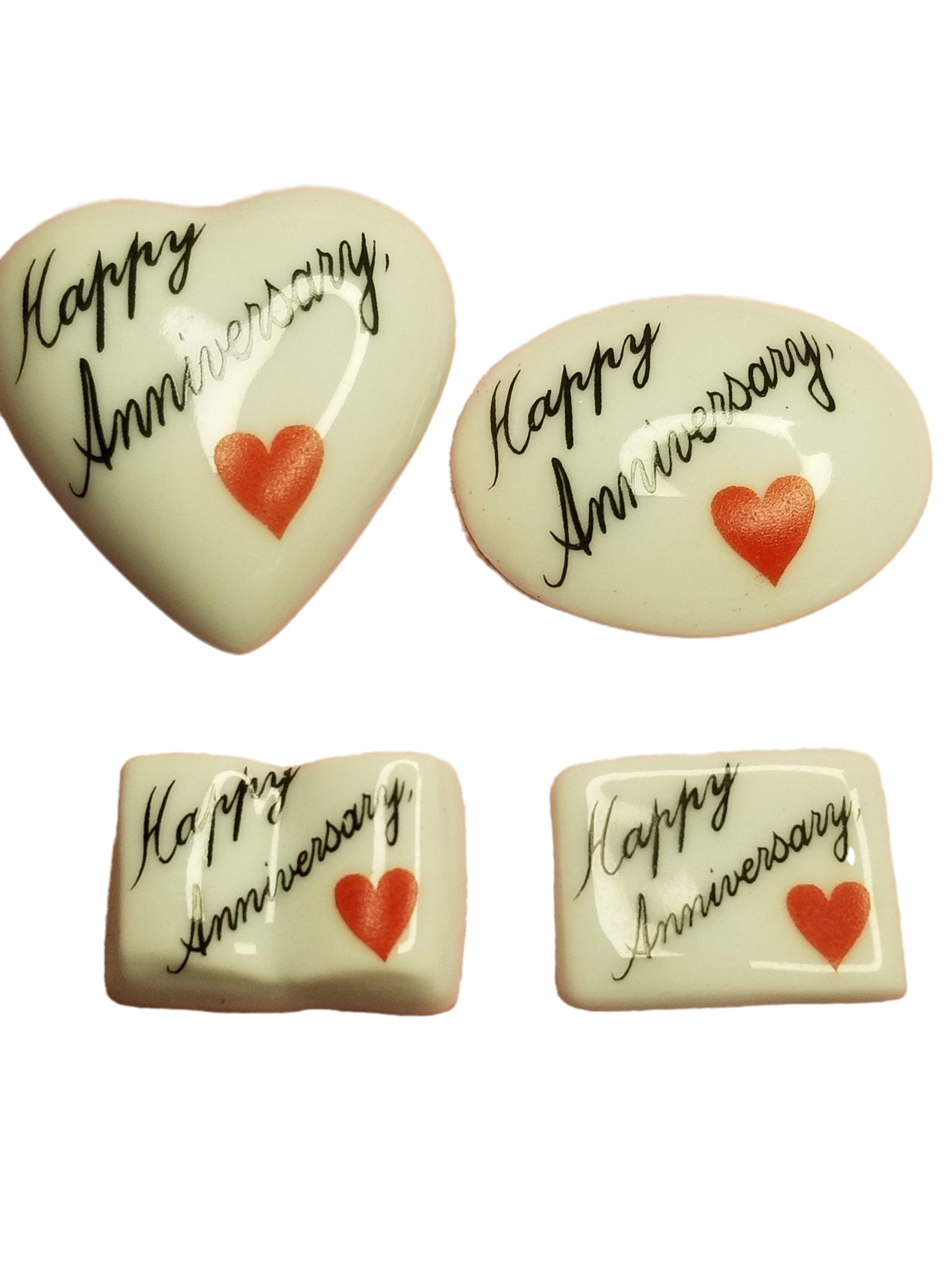 Two people toasting with champagne glasses, celebrating their anniversary with the Happy ANNIVERSARY product