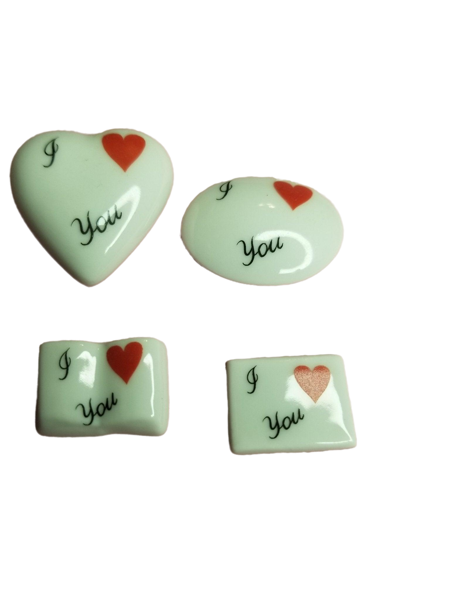 I LOVE You - Goodie is a delightful product featuring a heart-shaped design with the words 'I LOVE You' written in elegant script, perfect for expressing affection and appreciation