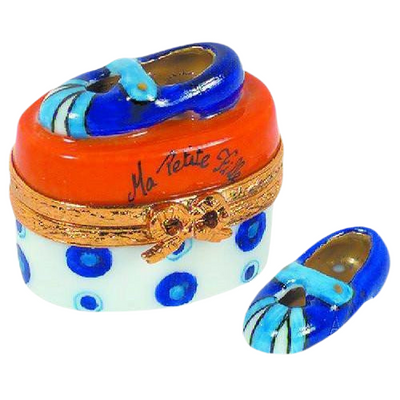 Mary Jane Shoes: Orange-Blue Limoges Box Gifts