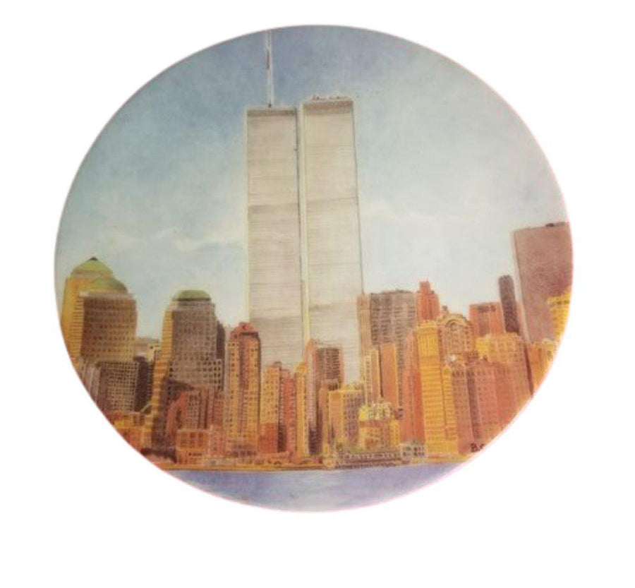 9 11 set World Trade Centers New York Firefighter Never Forget Limoges Collection Plates - Never Forget - Only 9 Left.