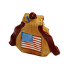 American Flag Backpack Limoges Box Porcelain Figurine-United states purses patriotic-CH3S461