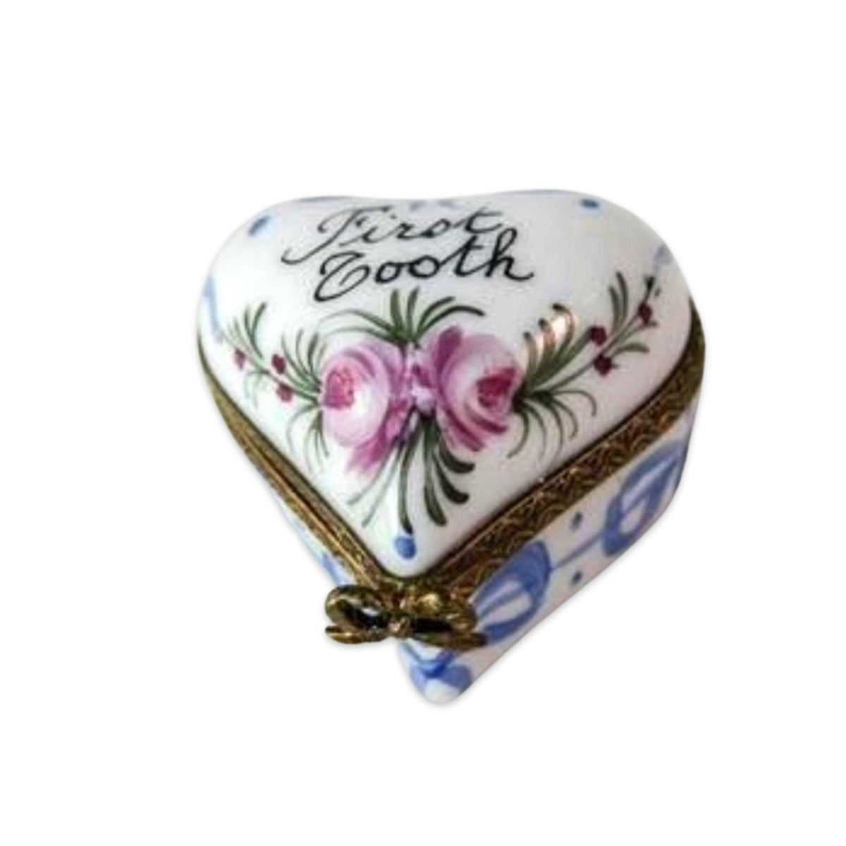 Baby First Tooth Heart Limoges Trinket Box - Limoges Box Boutique