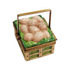 Basket w Eggs Limoges Box Porcelain Figurine-egg LIMOGES BOXES food farm-CH2P267