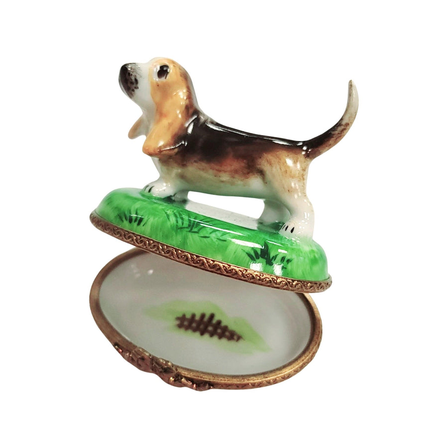 Bassett Hound Dog-Dog LIMOGES BOXES-CH2P309