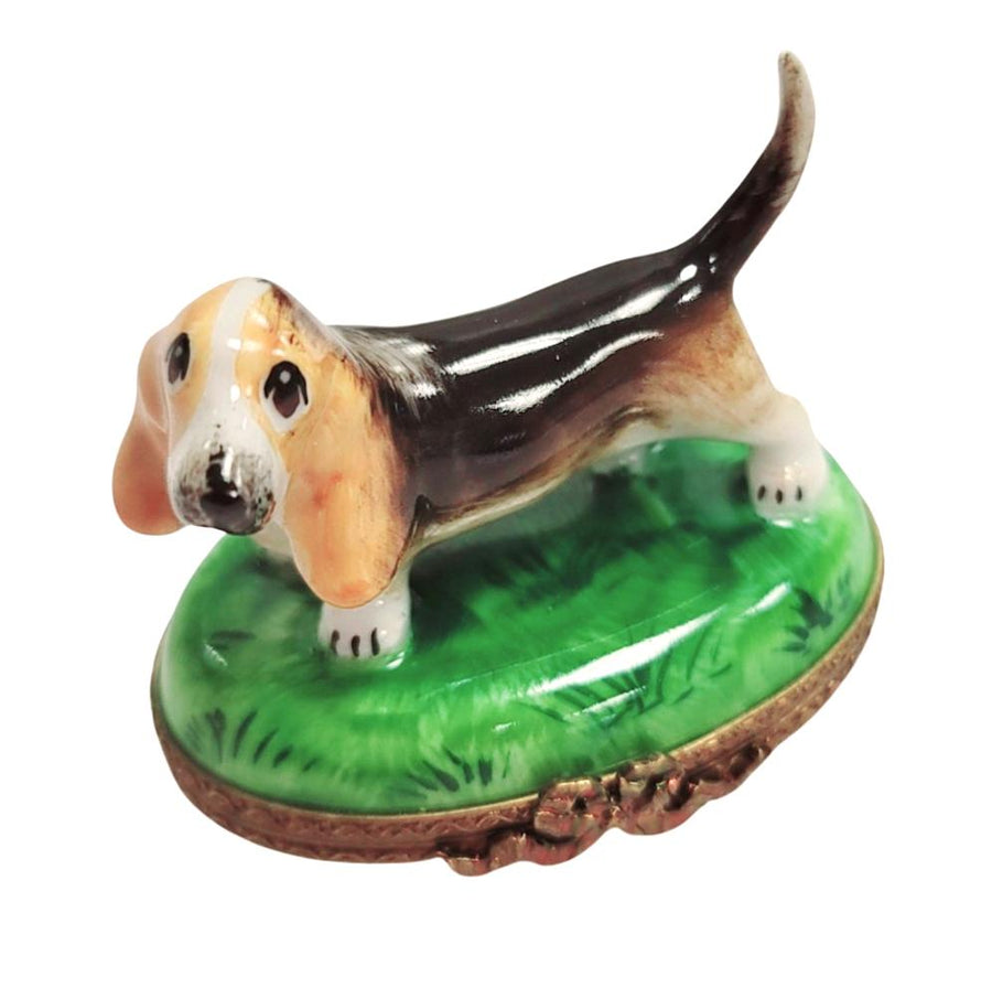 Dogs Pupplies Figurines Limoges Boxes Porcelain Collectible Gifts