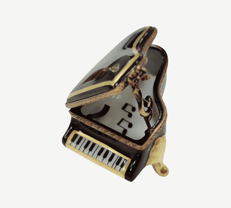 Black Grand Piano-music Rochard Limoges Box-CH1R258