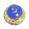 Blue Flowers Round Pill-LIMOGES BOXES traditional-CH11M317