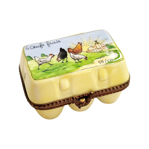 Carton of Eggs Eggs-egg food Limoges Box home-CH1R239