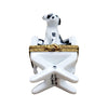 Dog on Director Chair Limoges Box Porcelain Figurine-Dog Furniture-CH2P198
