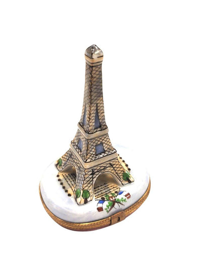 Eiffel Tower on Blue Limoges Box Porcelain Figurine-france LIMOGES BOXES-CH3S184