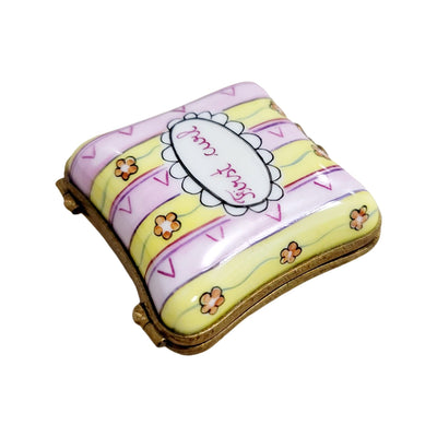 First Curl Pink Yellow-LIMOGES BOXES baby gift kids maturnity-CH8C327