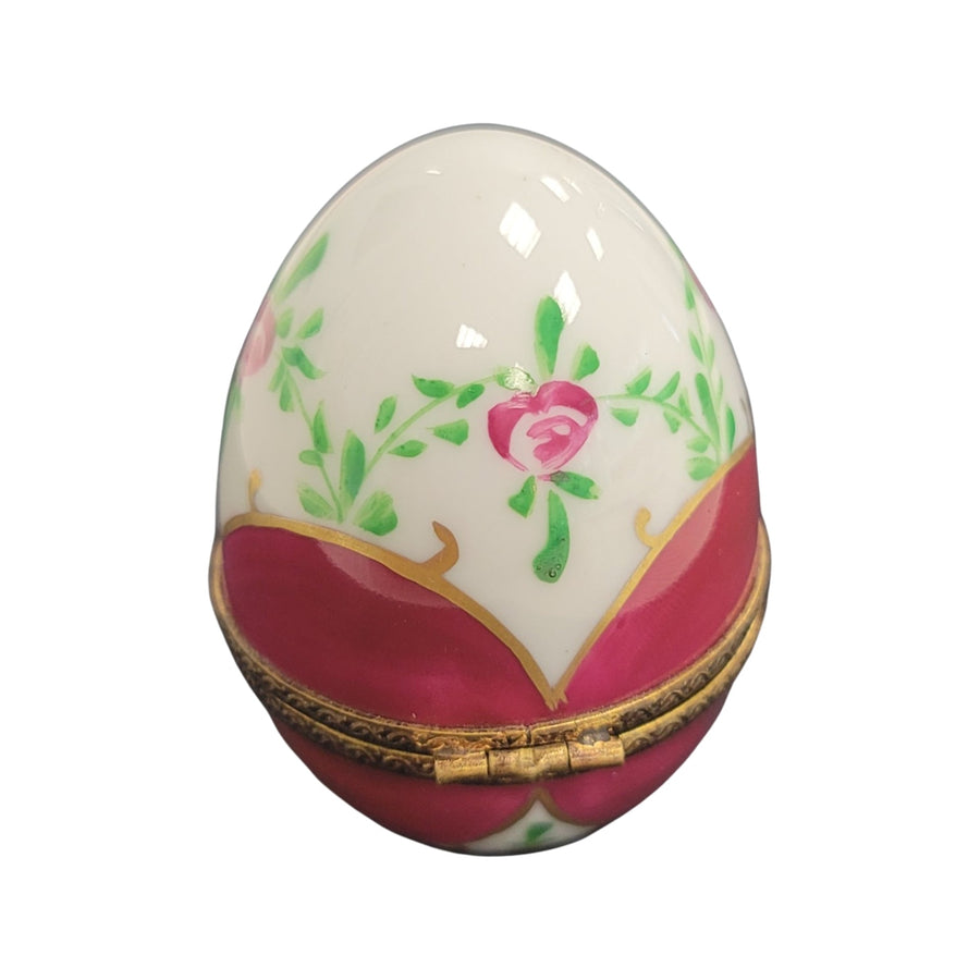 Hot Pink Egg-egg LIMOGES BOXES-CH11M409