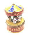 Merry Go Round Carousel Limoges Box Porcelain Figurine-Carnival-CH9J200
