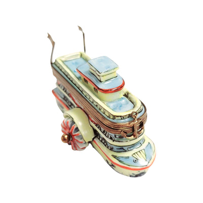 Missippi River Boat Limoges Box Porcelain Figurine-vehicle united states-CH3S303-MISSI