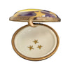 Moon Stars Flat Round Pill-LIMOGES BOXES traditional spiritual-CH11M192