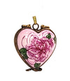 PENDANT Heart - Roses-heart jewelry Limoges Boxes-CH9J138
