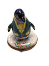 Penguin w Flowers & Tuxedo Limoges Box Porcelain Figurine-winter wild birds-CH3S164
