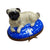 Pug Dog on Blue-dog beach limoges box-CH8C207