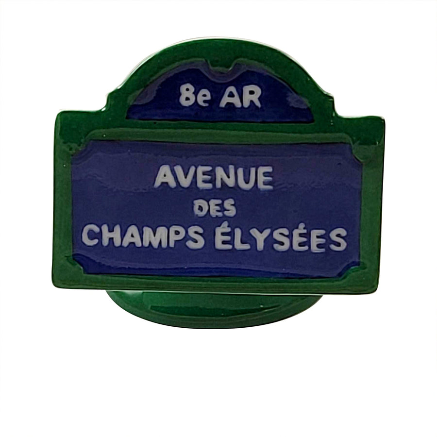Champs-Elysee street sign in Paris, France 