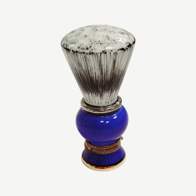 Shaving Brush Blue Limoges Box Porcelain Figurine-fashion limoges boxes-CH3S391