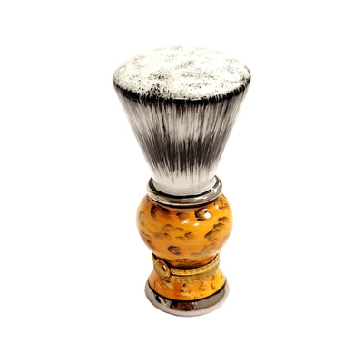 Shaving Brush Brown Limoges Box Porcelain Figurine-fashion limoges boxes-CH3S392