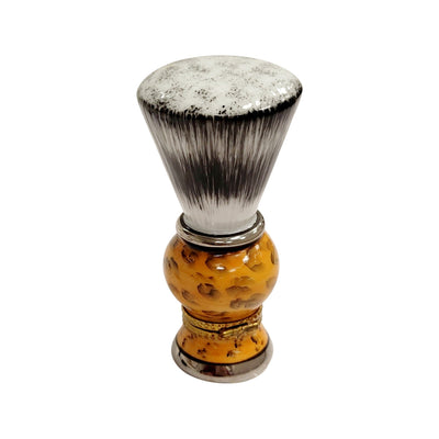 Shaving Brush Brown Limoges Box Porcelain Figurine-fashion limoges boxes-CH3S392