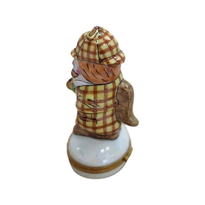 Sherlock Detective Limoges Box Porcelain Figurine-figurine professional-CH8C131