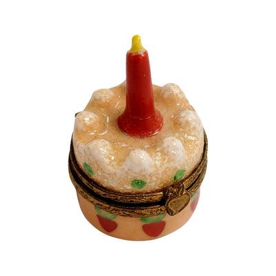 Small Cake with Candle-birthday food kitchen-CH8C129