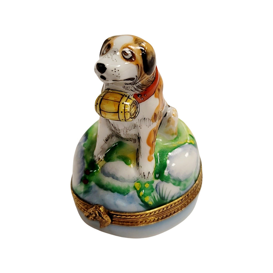 Dogs Pupplies Figurines Limoges Boxes Porcelain Collectible Gifts