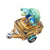 Turtle Riding Cart-frog limoges boxes garden-CH7N243