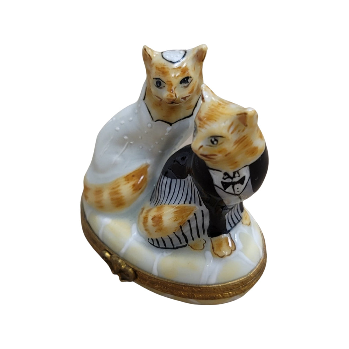Wedding Cats Limoges Box Porcelain Figurine-Limoges Wedding Limoges Boxes-CH8C208