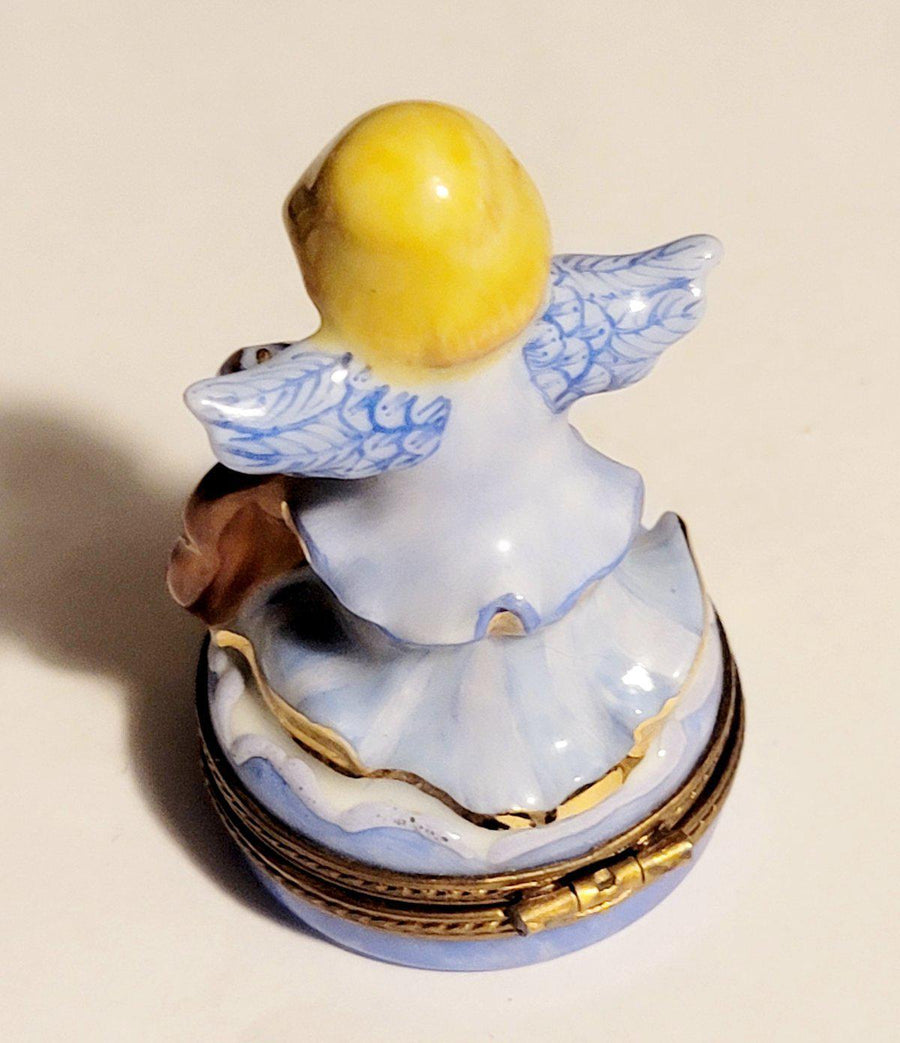 Angel playing a rare and gorgeous 375 cello figurine in exquisite detail 