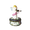 Angel-playing-violin-sculpture with intricate details and fast shipping available