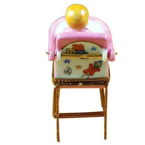 Baby High Chair - Pink Limoges Box - Limoges Box Boutique