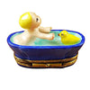 Baby in Tub with Duck