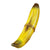 Banana fruit with peel and slices on light background 