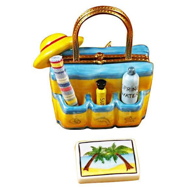 Beach Tote with Hat and Accessories