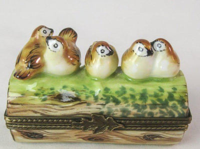 Birds on a Brance Porcelain Limoges Trinket Box - Limoges Box Boutique