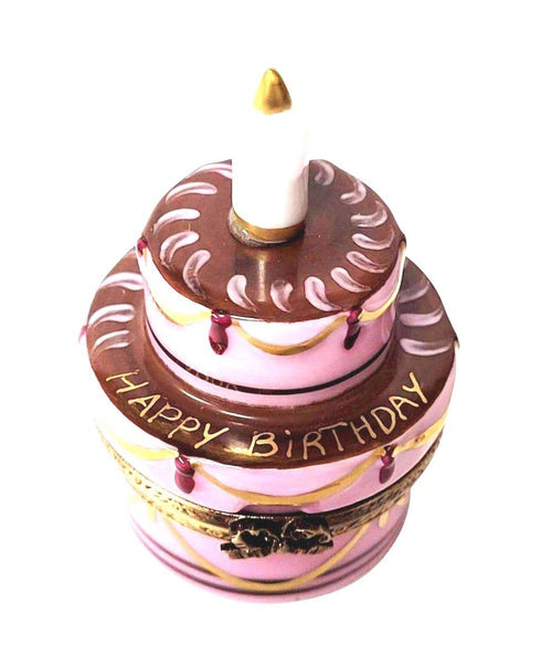 Birthday Cake with Candle Limoges Box - Limoges Box Boutique