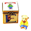Block w Teddy Bear Limoges Box- La Gloriette Limoges Box Figurine - Limoges Box Boutique