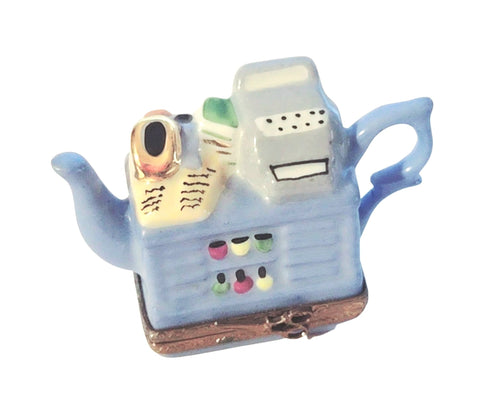 Blue Beauty shop Teapot