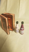 Bordeaux Crate two Wine Bottle - 1 of 1000 2 1/4 x 1 1/2- Retired Rare