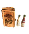 Bordeaux Crate two Wine Bottle - 1 of 1000 2 1/4 x 1 1/2- Retired Rare