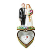Bride and Groom on Flowered Base Limoges Box - Limoges Box Boutique