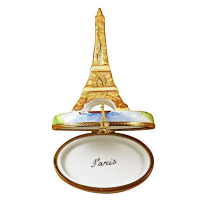 Beautifully crafted brown Eiffel Tower Paris souvenir with intricate design